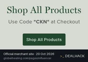 Screenshot of Global Healing's website on Oct 20, 2026 showing the "Save 20% as an Influencer Friend" offer