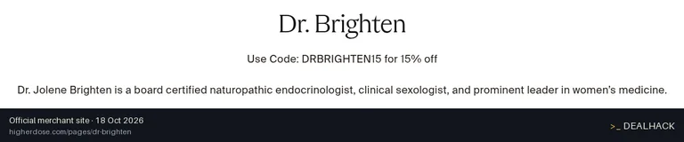 Screenshot of HigherDOSE's website on Oct 18, 2026 showing the "Get 15% Off Your HigherDOSE Order" offer