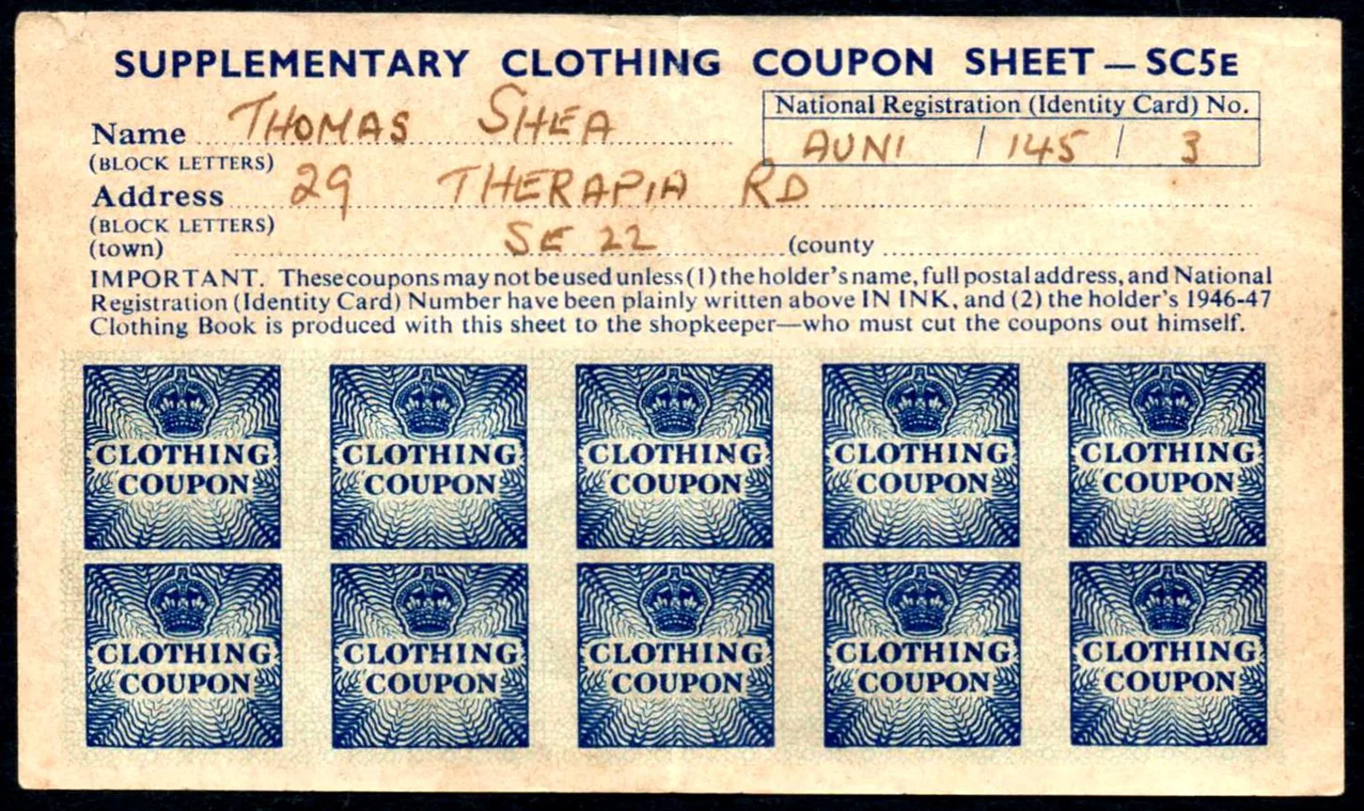 Coupons and Rationing During World War II