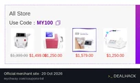 Screenshot of Mychway's website on Oct 20, 2026 showing the "Save $100 on Orders Over $1500" offer