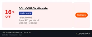 Screenshot of Bestvibe's website on Oct 16, 2026 showing the "Save 16% on Bestvibe Orders of $20+" offer