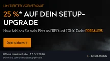 Screenshot of BURNHARD's website on Oct 17, 2026 showing the "Get 25% Off Your Burnhard Order" offer