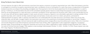 Screenshot of Carnival Cruise Line's website on Oct 15, 2026 showing the "Save Up to $125 per Room on Carnival Cruises" offer