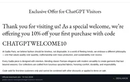 Screenshot of Gaâla's website on Oct 16, 2026 showing the "Get 10% Off Your First Gaâla Order" offer