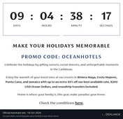 Screenshot of H10 Hotels's website on Oct 18, 2026 showing the "Save Up to 30% at Caribbean Resorts" offer