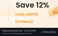 Screenshot of Honiture's website on Oct 16, 2026 showing the "12% Off 3+ Accessories" offer