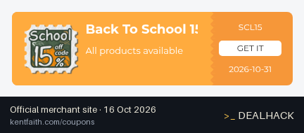 Screenshot of K&F Concept's website on Oct 16, 2026 showing the "Get 15% Off Sitewide for Back to School" offer