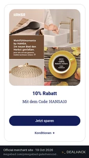 Screenshot of MEGABAD's website on Oct 19, 2026 showing the "Take 10% Off Your Megabad Order" offer