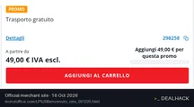 Screenshot of Mondoffice's website on Oct 16, 2026 showing the "Free Shipping on €49+ for New Customers" offer