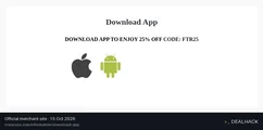 Screenshot of NORACORA's website on Oct 15, 2026 showing the "Get 25% Off Your First NORACORA App Purchase" offer