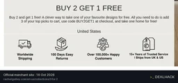 Screenshot of Rachel Galley's website on Oct 16, 2026 showing the "Buy 2 Get 1 Free on 3-for-2 Jewellery" offer