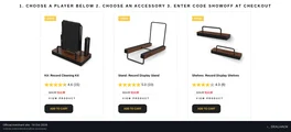 Screenshot of Victrola's website on Oct 16, 2026 showing the "Get Free Accessory With Victrola Record Player" offer