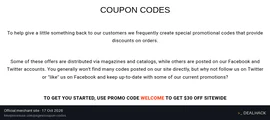 Screenshot of Timepieces's website on Oct 17, 2026 showing the "Save $30 Off Sitewide at Timepieces USA" offer